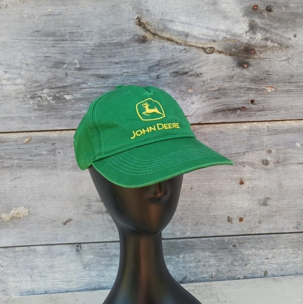 John Deere Hat Cap Snapback Green Youth Kids Farm Tractor Green‎ Yellow San Sun